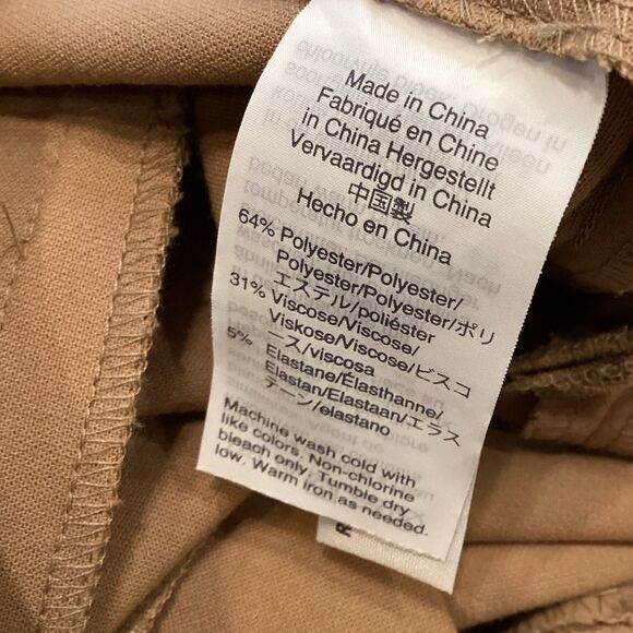 J. Crew Cameron slim cropped pant stretch G8547 Saddle Khaki Size 6 - Picture 10 of 10